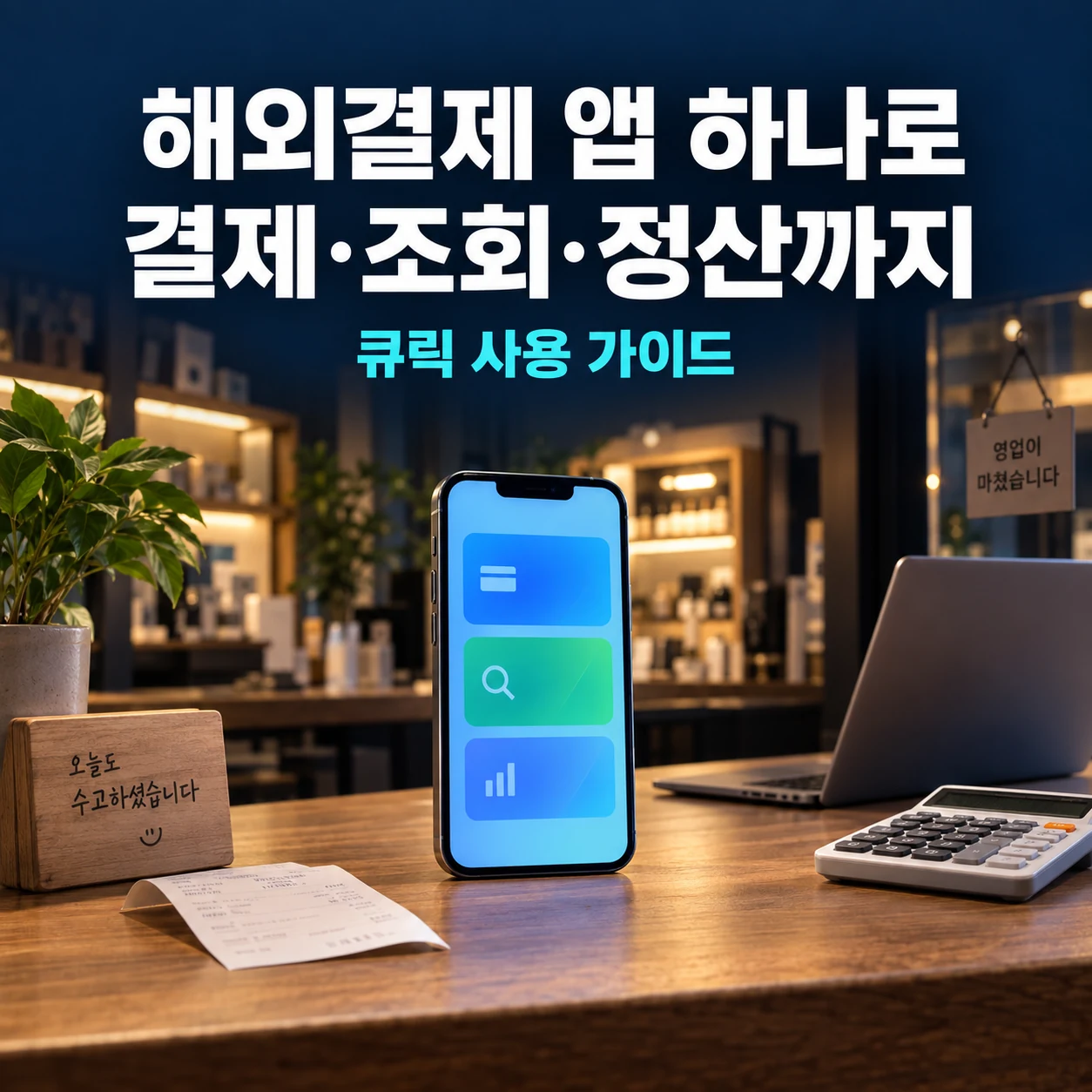 해외결제 앱 하나로 결제부터 조회 정산까지, 큐릭 사용 흐름과 신청 방법 대표 이미지